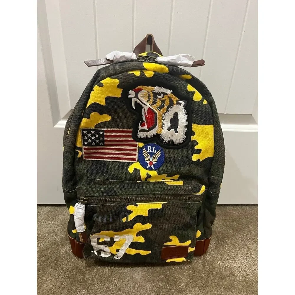 NWT❤️Polo Ralph Lauren Camouflage Canvas Backpack